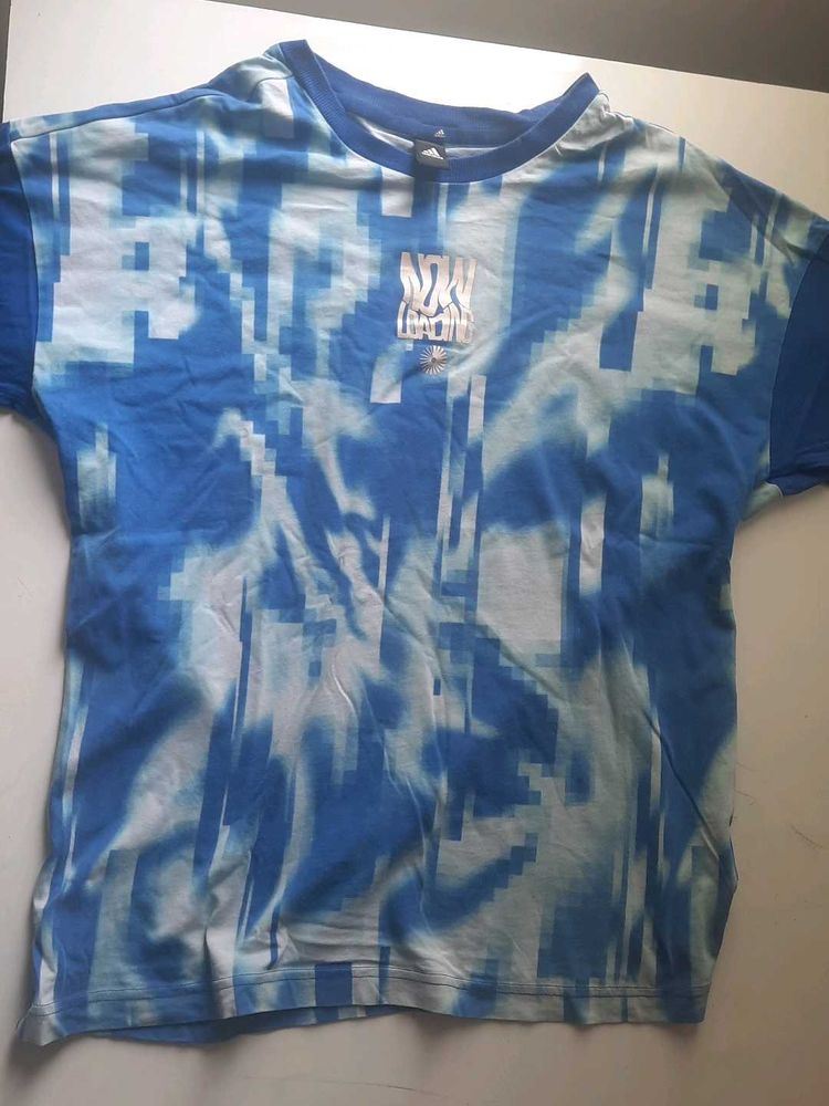 Blue Graphic Print T-Shirt