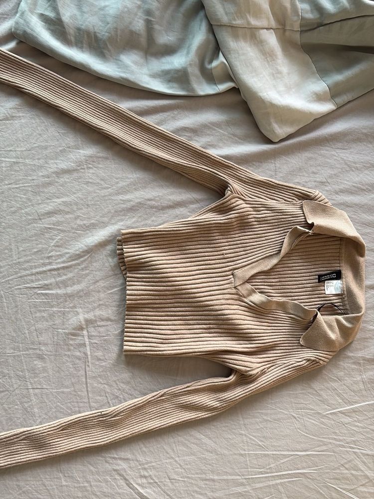 Ribbed Long Sleeve Top