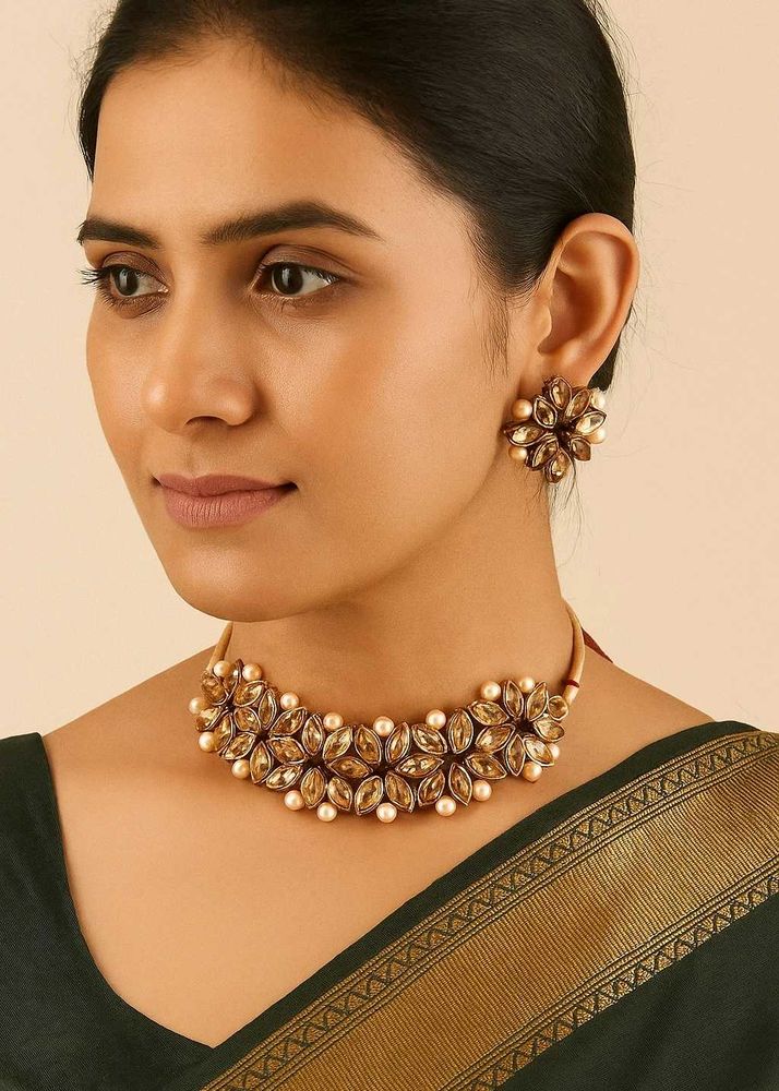 Elegant Choker Necklace Set (New)