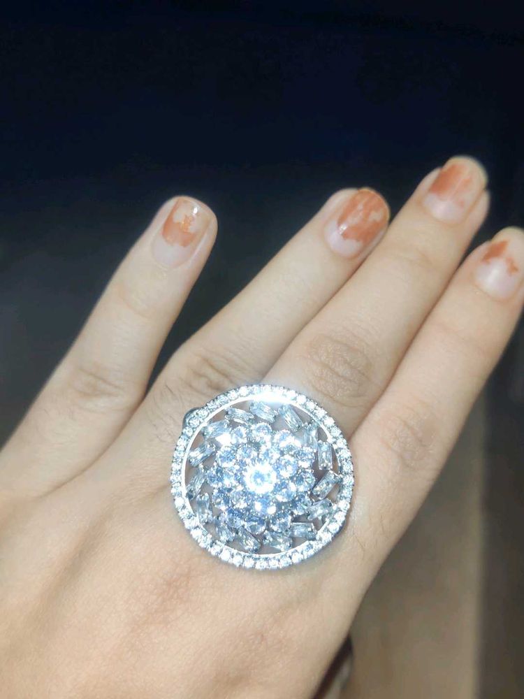 Statement Crystal Cocktail Ring