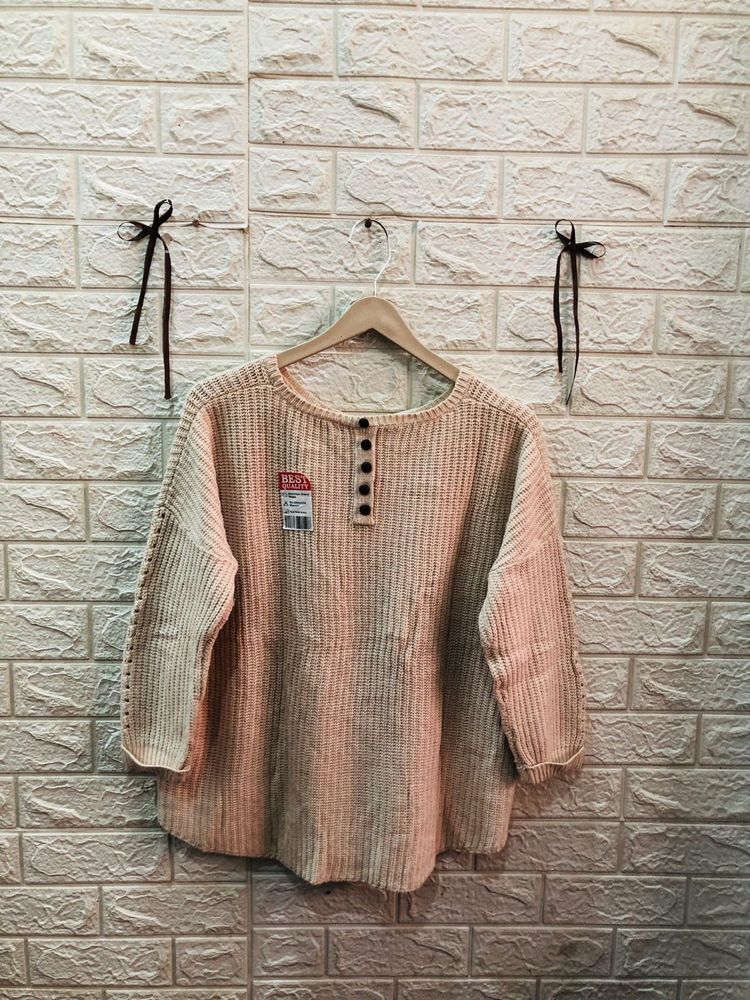 Cozy Knit Button Detail Top🎗️🌷