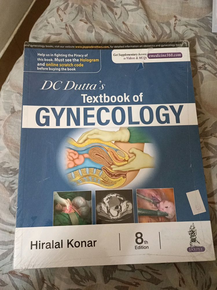 DC DUTTA&#39;S TEXTBOOK OF GYNECOLOGY , 8 TH EDITION, JAYPEE PUBLICATIONS
