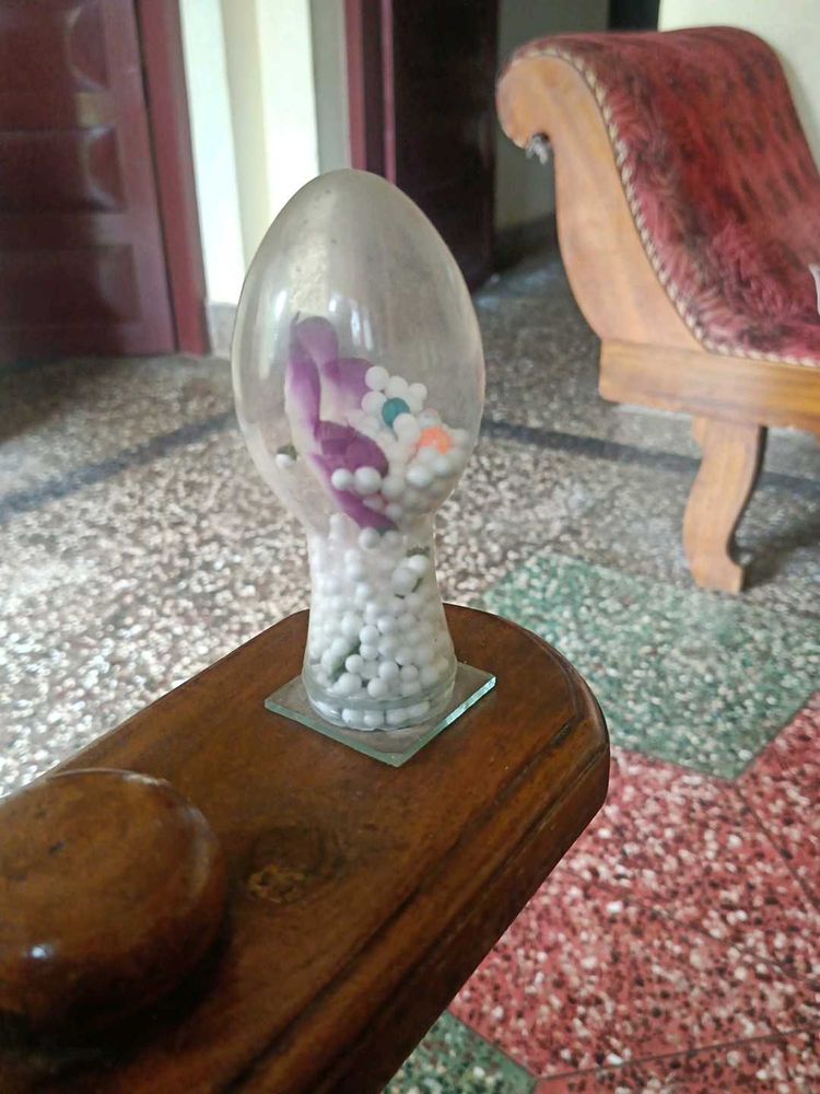 Vintage Egg-Shaped Art Piece