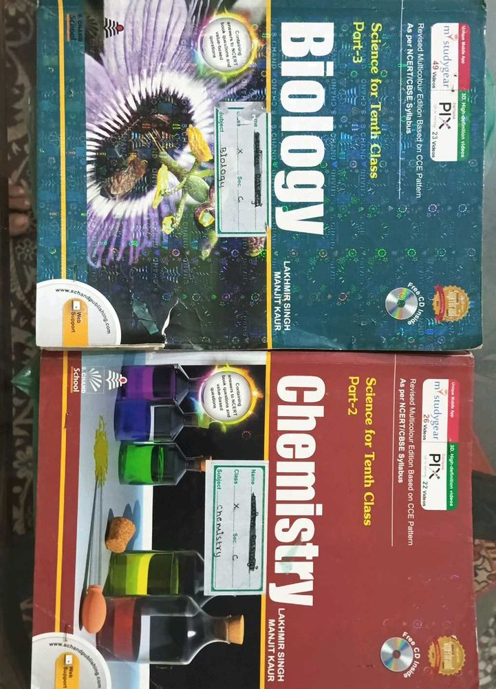 10th Grade Biology &amp; Chemistry Textbooks