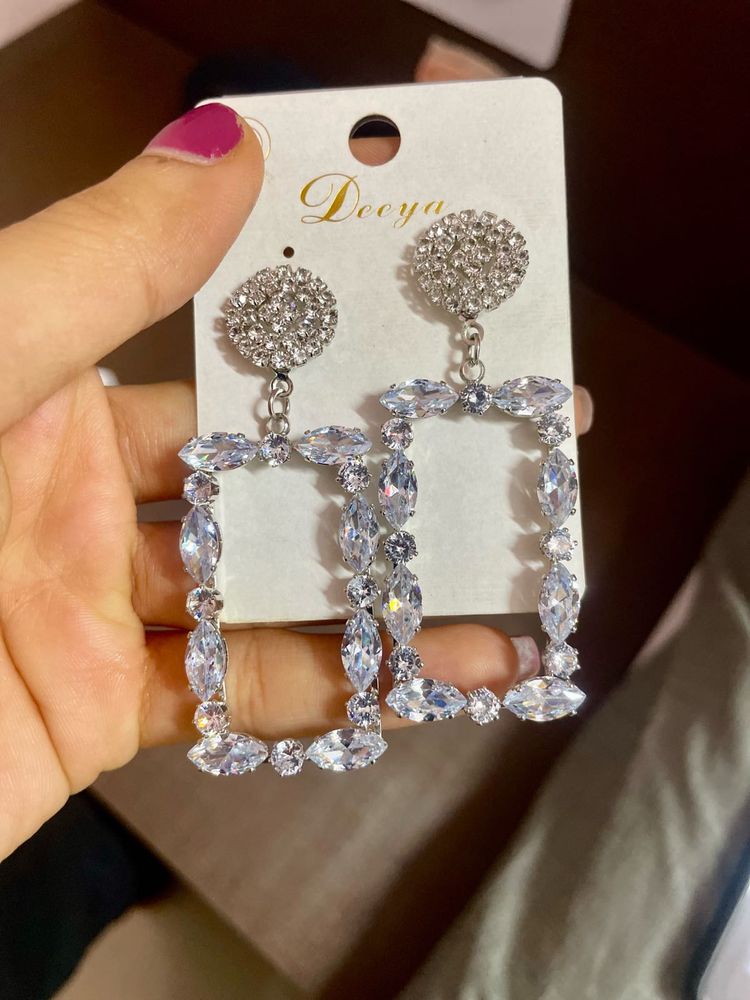 Rhinestone Drop Earrings