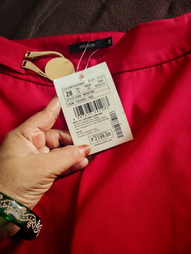 Madame Red Trousers