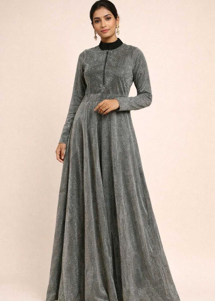 Elegant Grey Maxi Dress