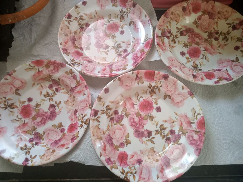 4 Plates With 2 Bowl Set