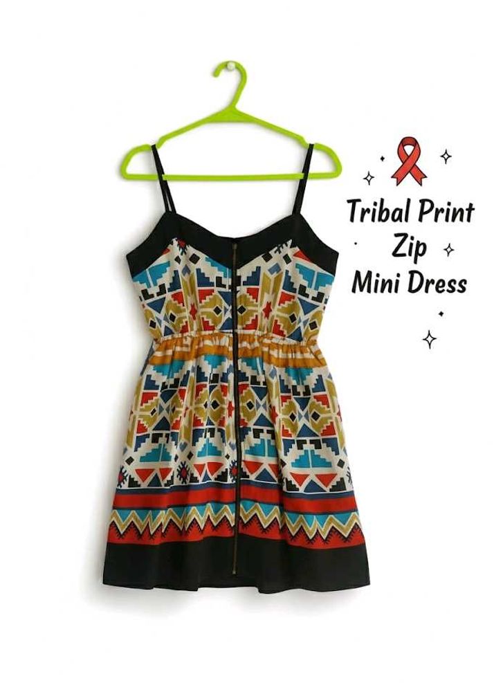 Patterned Mini Dress