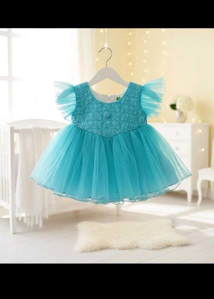Elegant Sky Blue Embellished  Gown