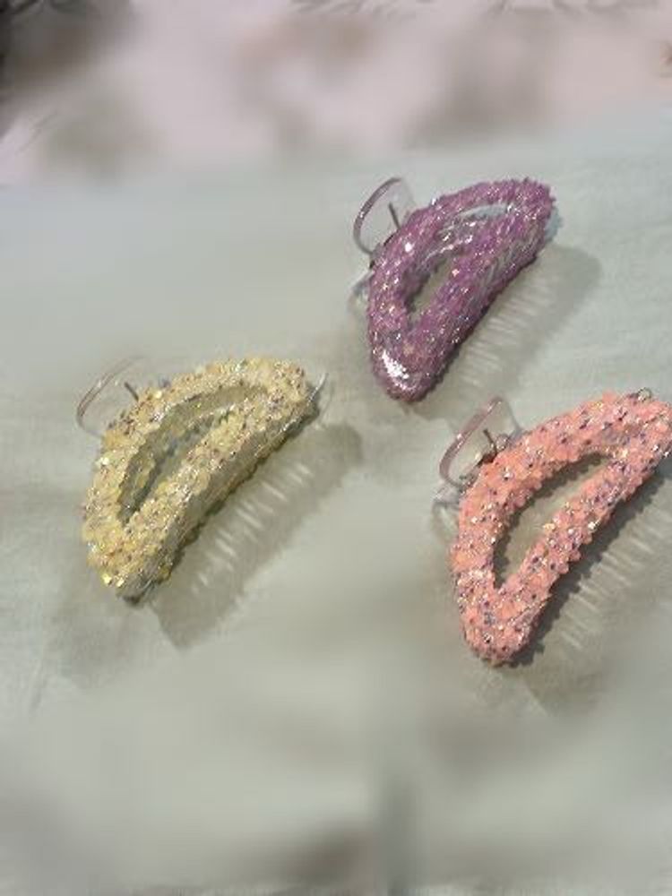 Sparkly Hair Claw Clips