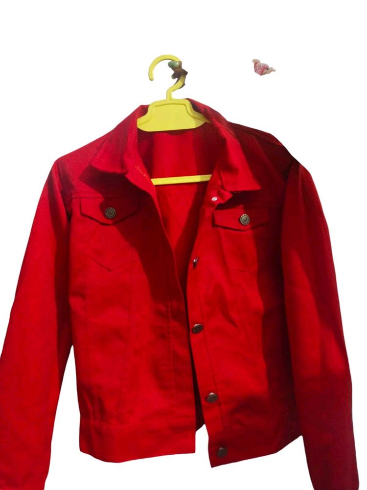 Red Denim Jacket
