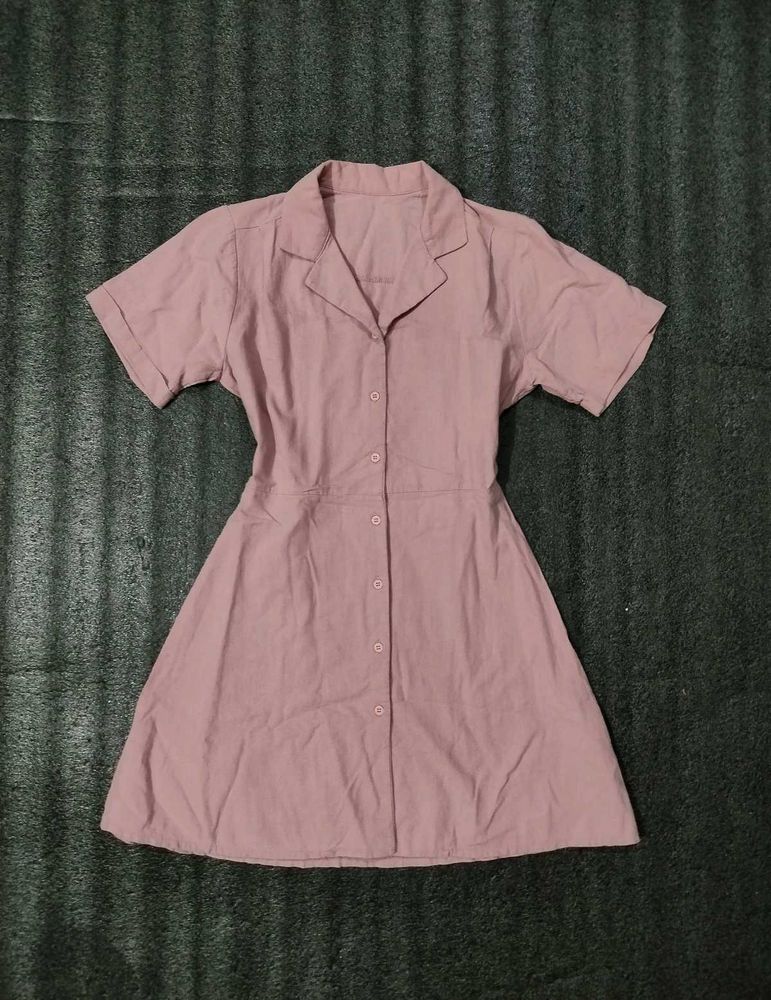 Korean Neck Coat Dress
