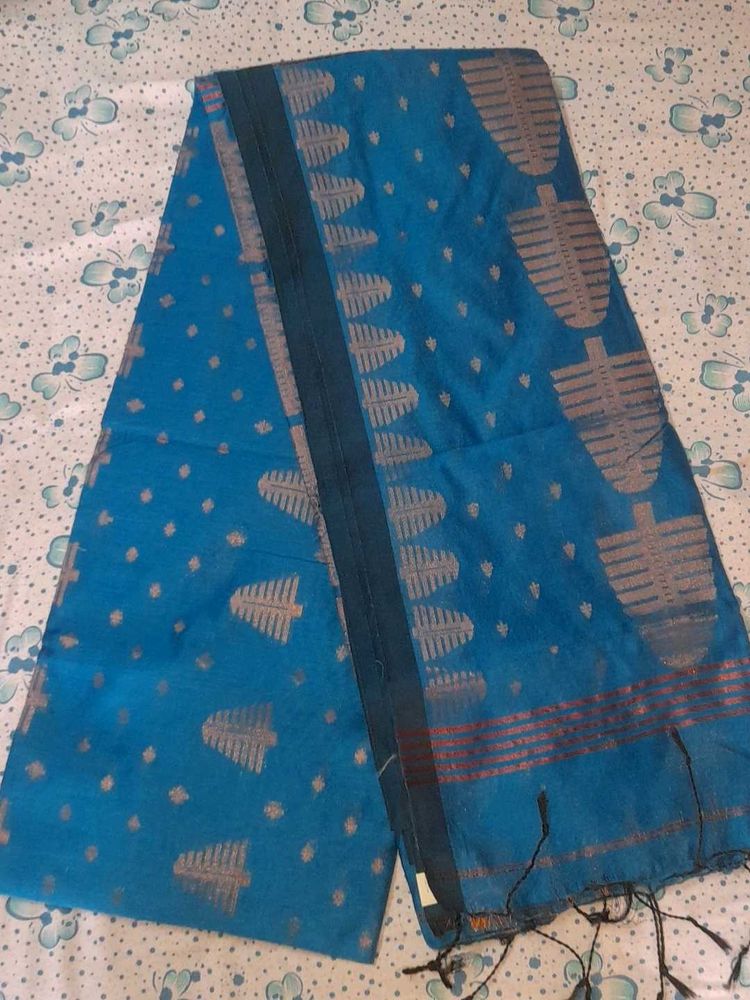 Navy BLUE Handloom Saaree