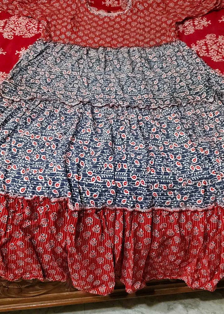 Cute Red &amp; Blue Dress
