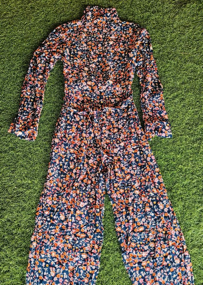 Floral Print Jumpsuit