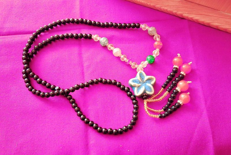 Cystal Mani Long Mala Premium Quality