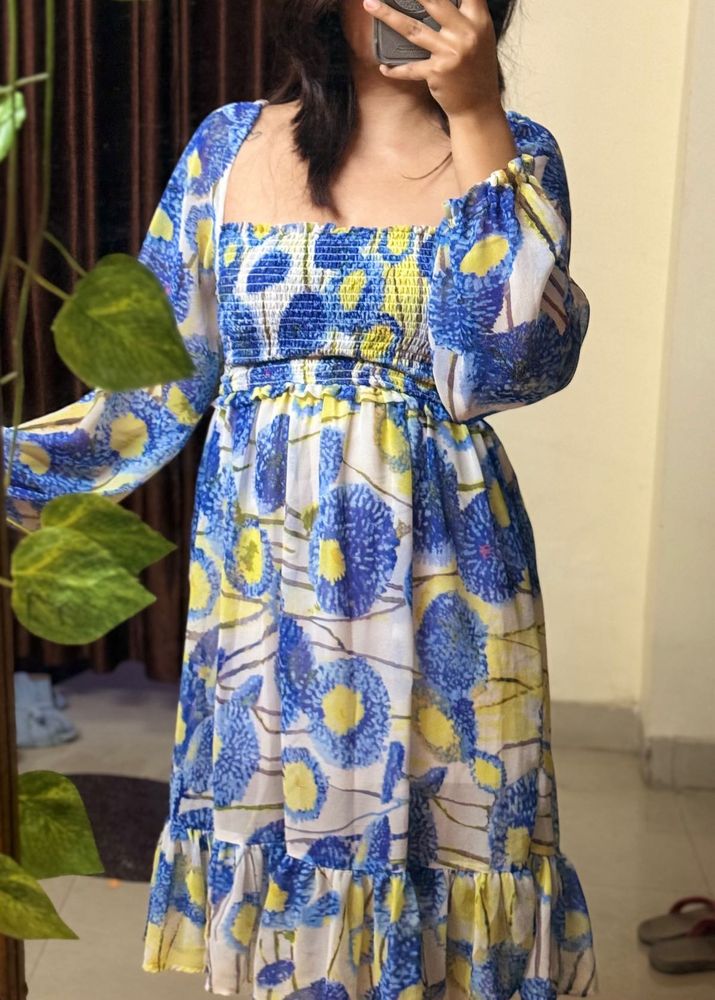 Floral Print Midi Dress