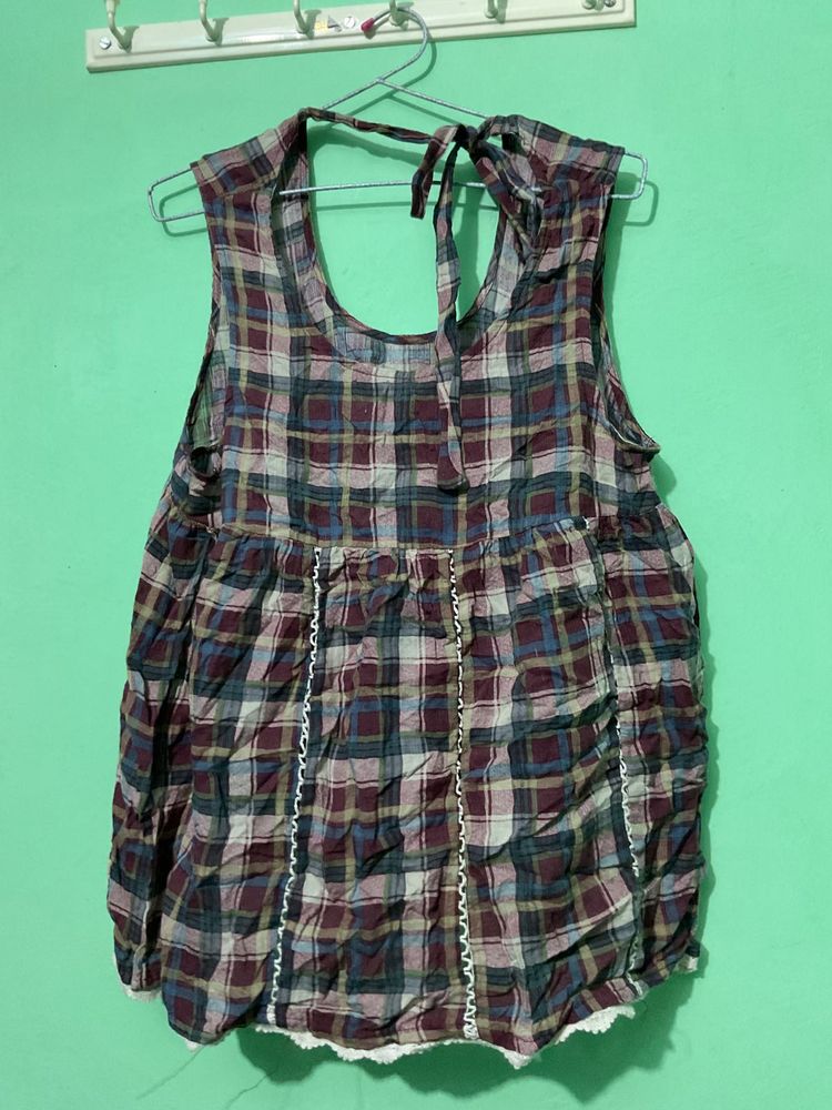 Plaid Tank Top
