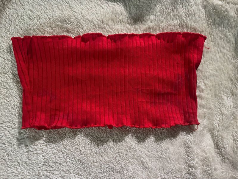 PLT Bandeau Ribbed Top