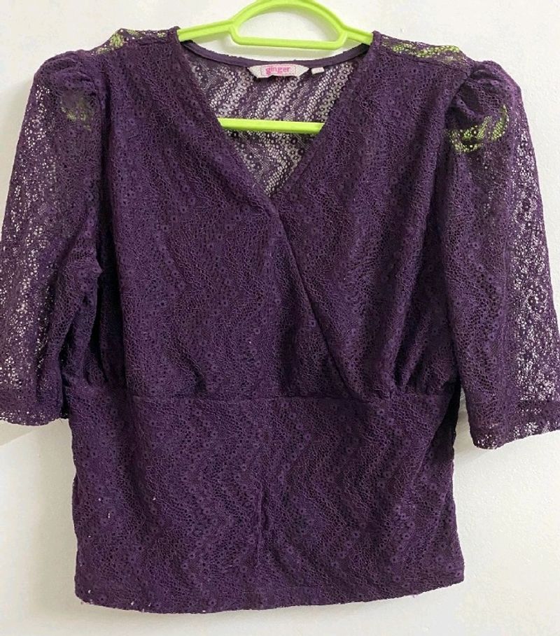 Very Elegant 😻 Voilet Colour Tops It&#39;s Amazing