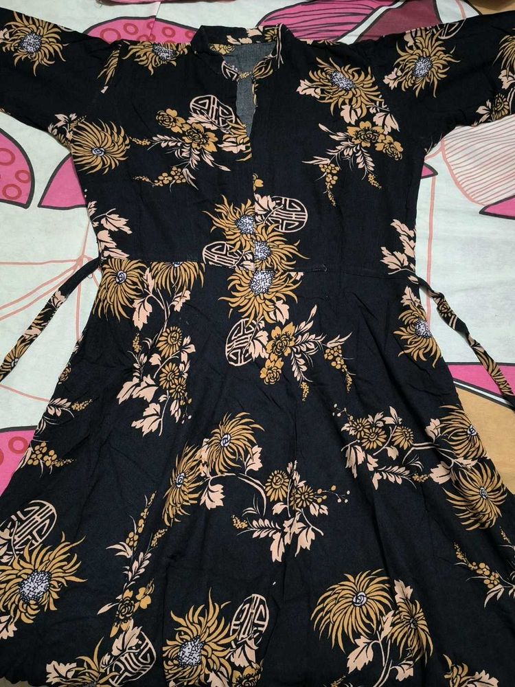 Floral Print Midi Dress
