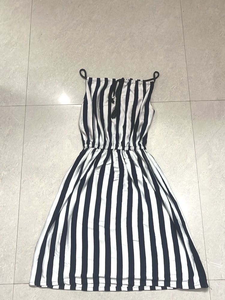 Striped Sleeveless Dress