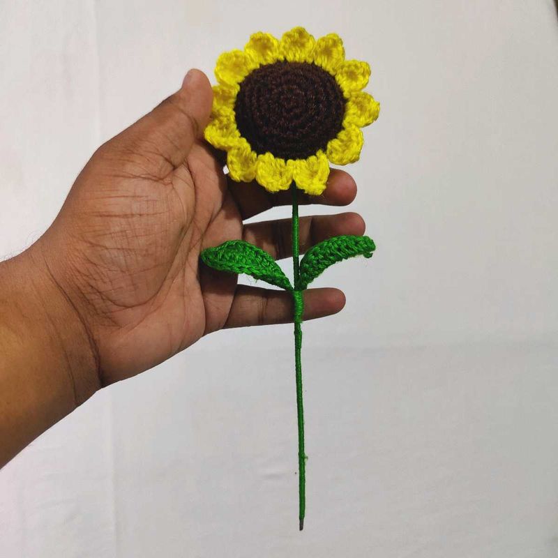 Handmade Crochet Sunflower