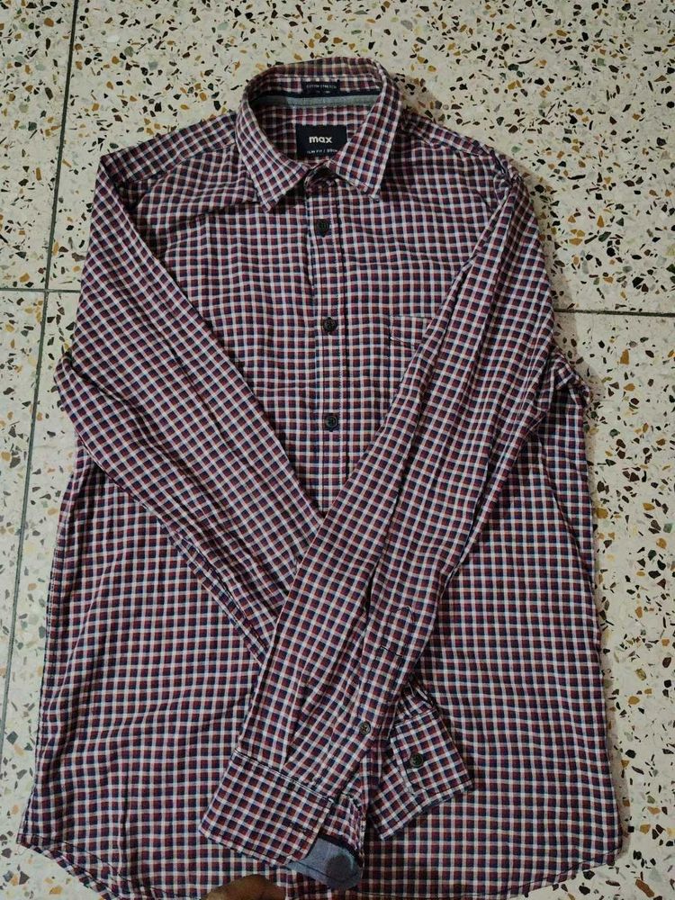 MAX Checkered Long Sleeve Shirt