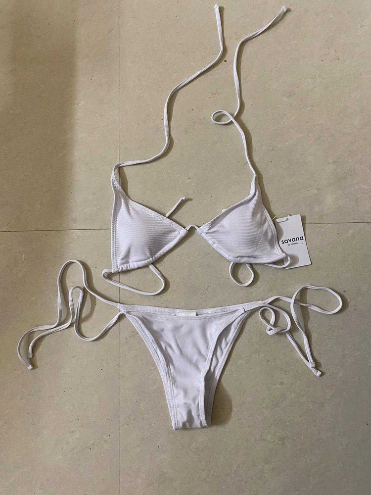 Ribbed String Bikini