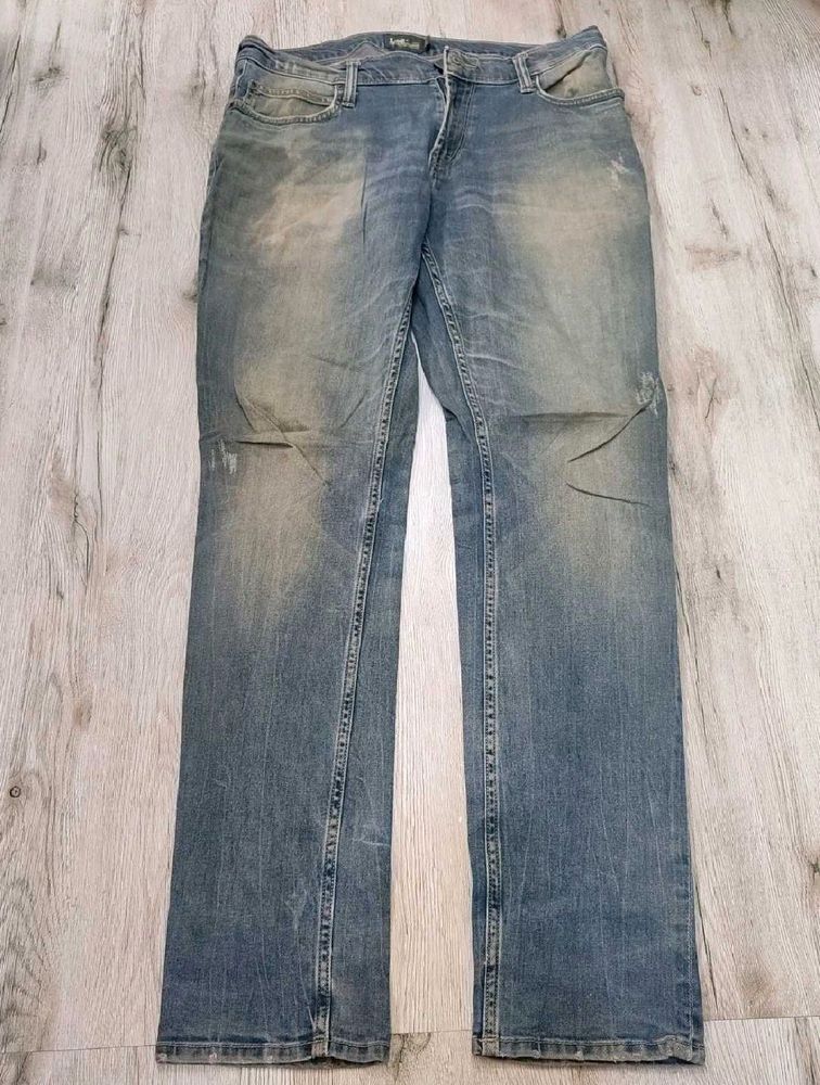 Worn Look Denim Jeans