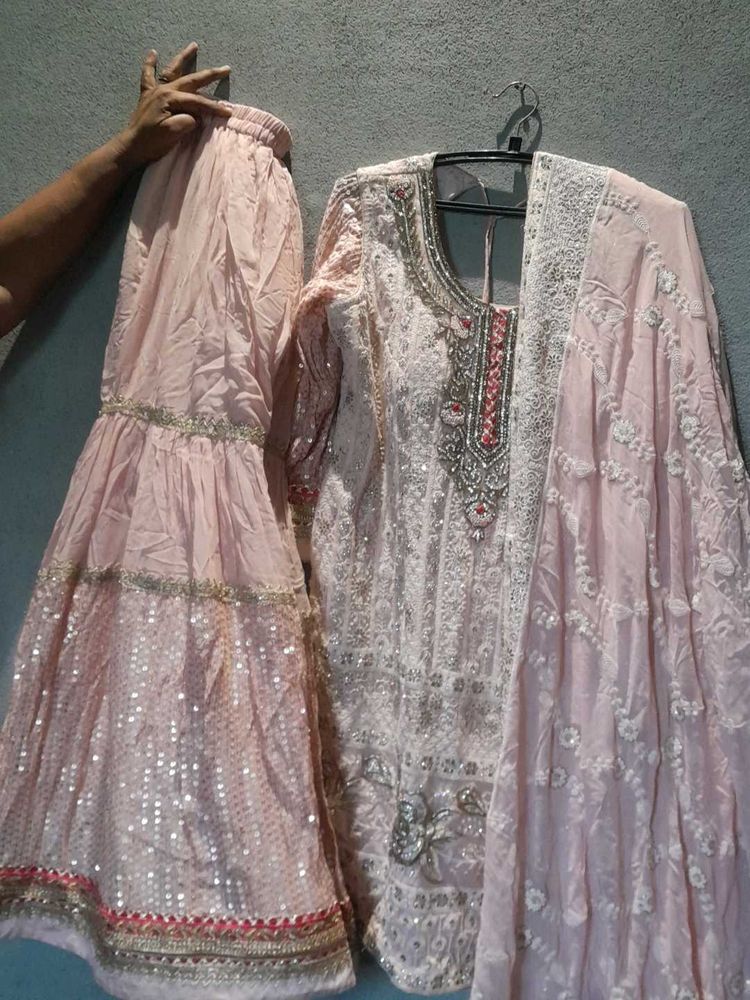 Pakistani Sharara Kurta Set For Weddings