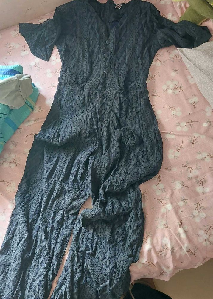 Stylish Black Lace Jumpsuit