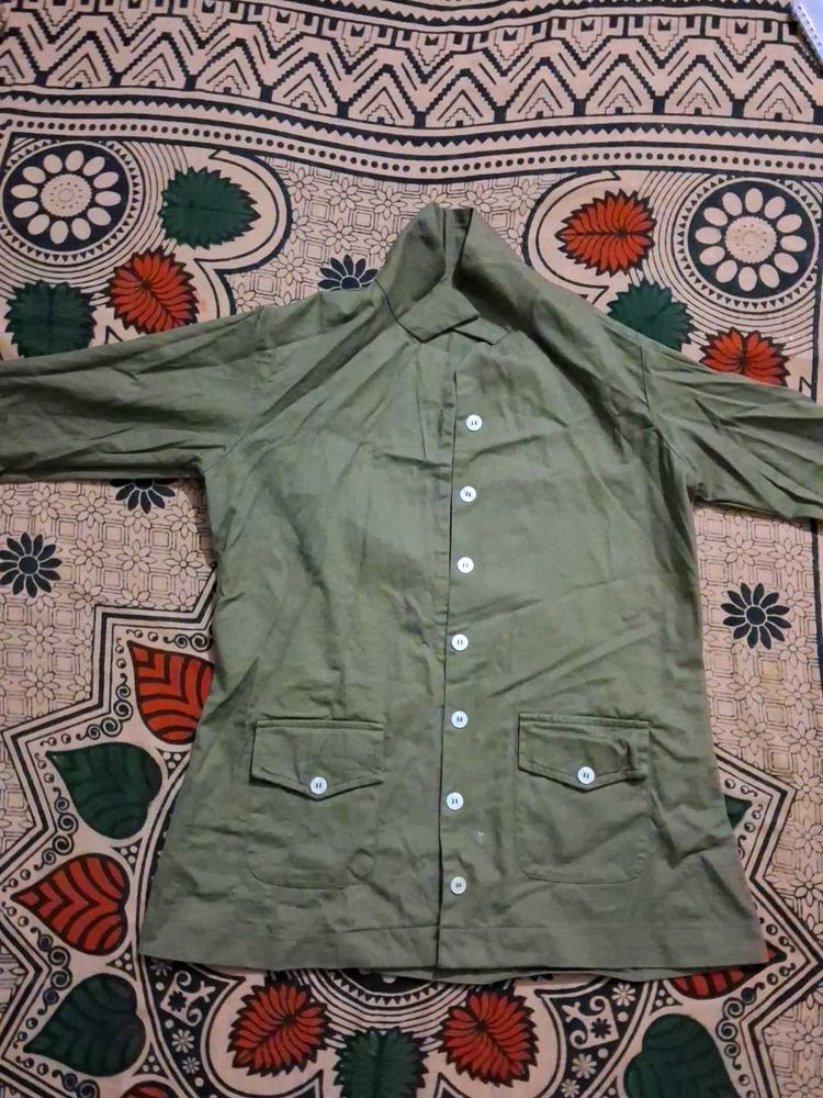 Vintage Green Workwear Shirt