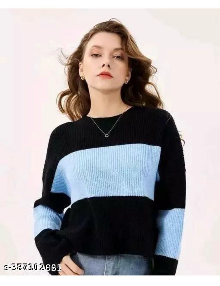 Striped Knit Sweater Top