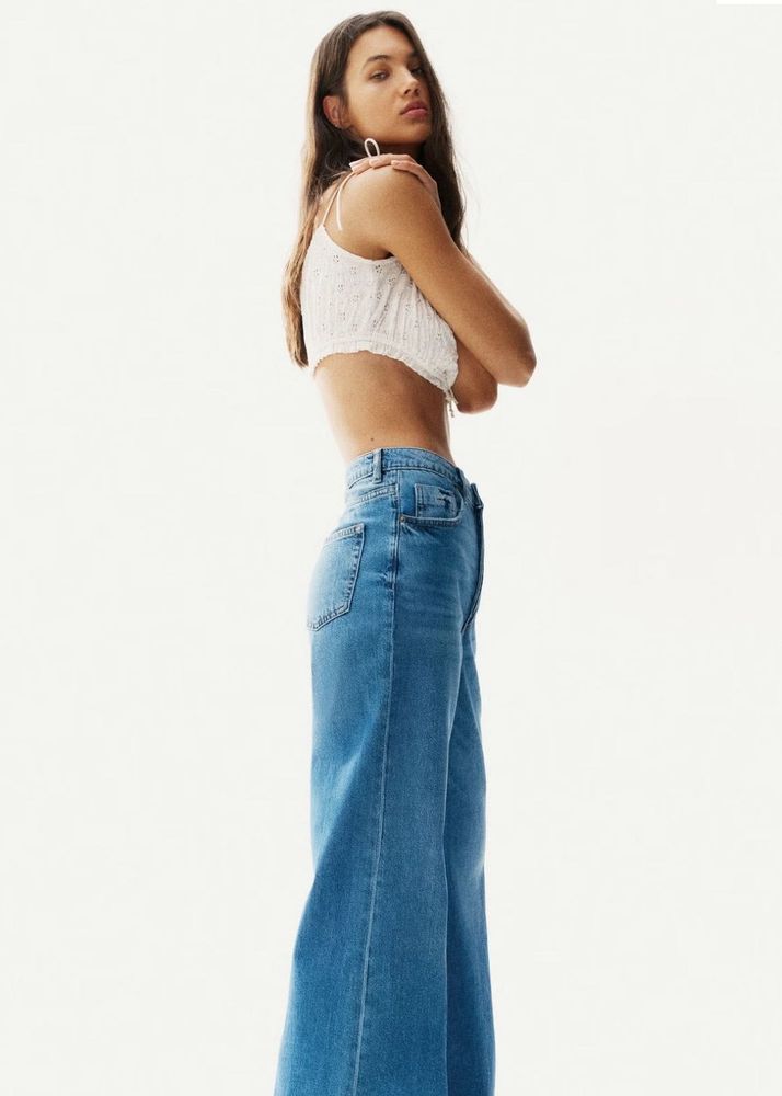 H&amp;m Wide Ultra High Jeans 💙💙
