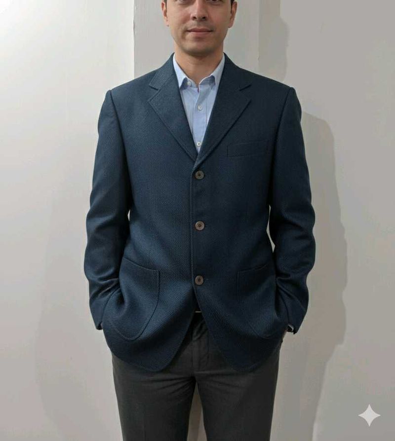 Men's Navy Blazer - Classic Style