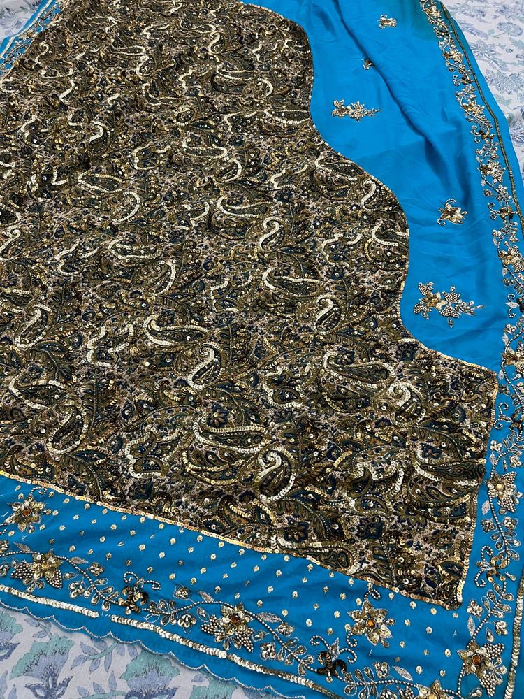 Heavy Georgette Handwork Saree