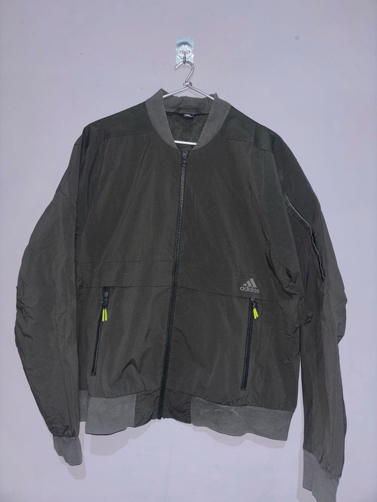 Adidas Grey Windcheater Jacket