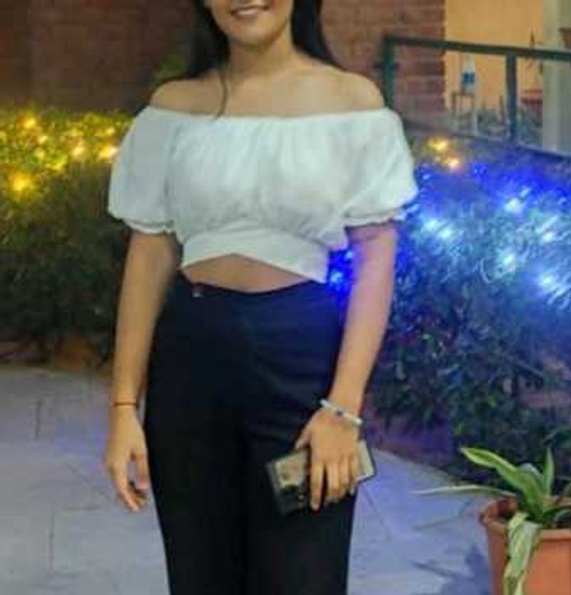 White Offshoulder Top