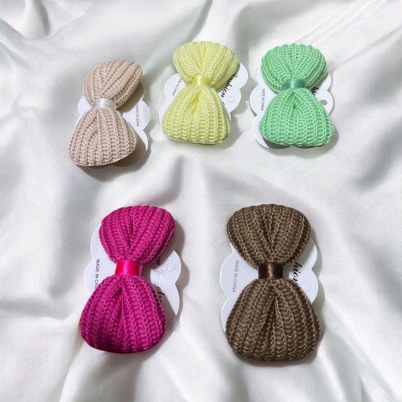 Crochet Bow Hair Clips