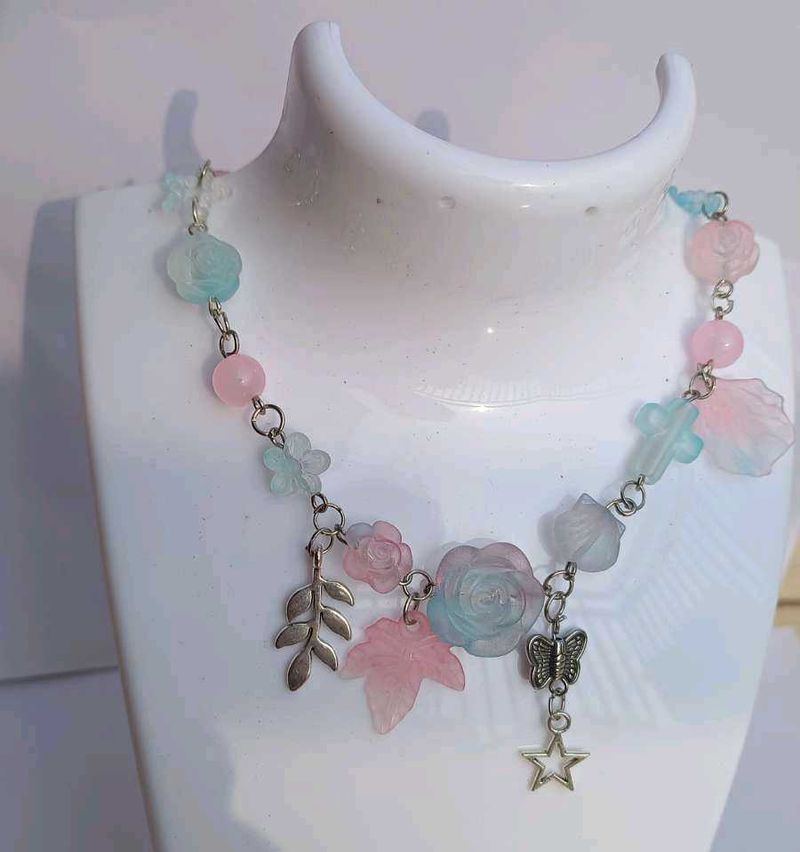 Pastel Floral Necklace