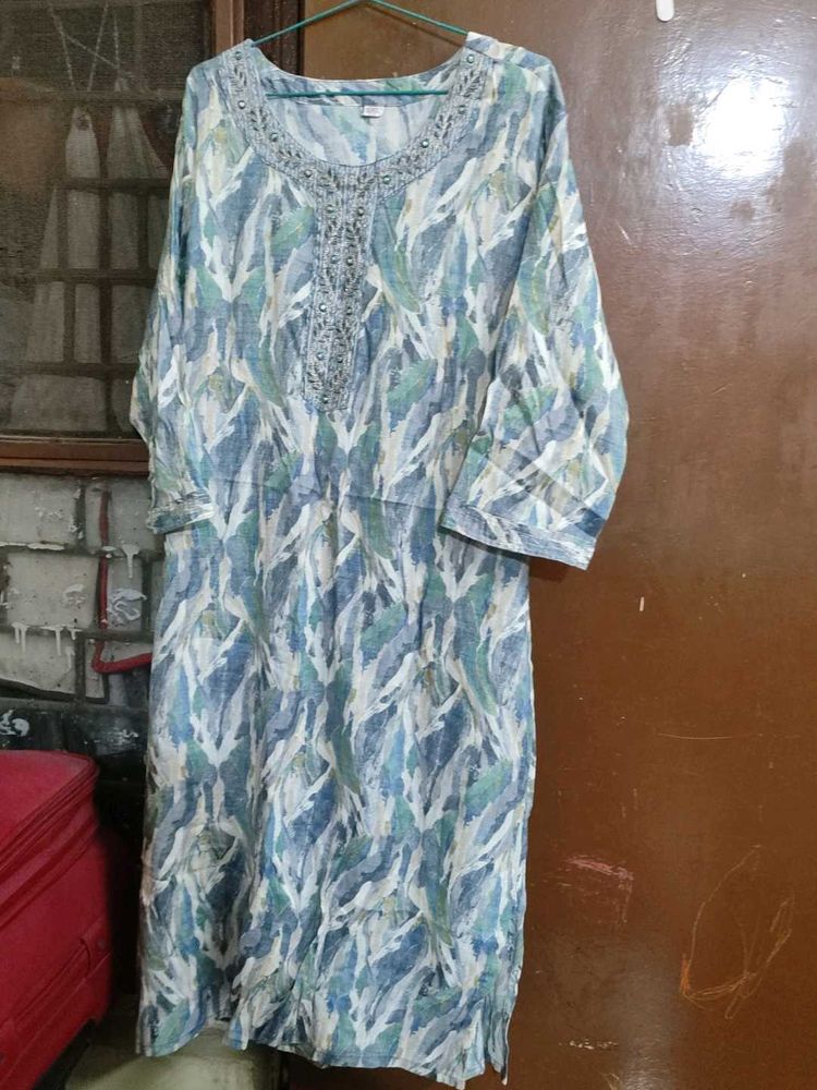 Leaf Print Kurta