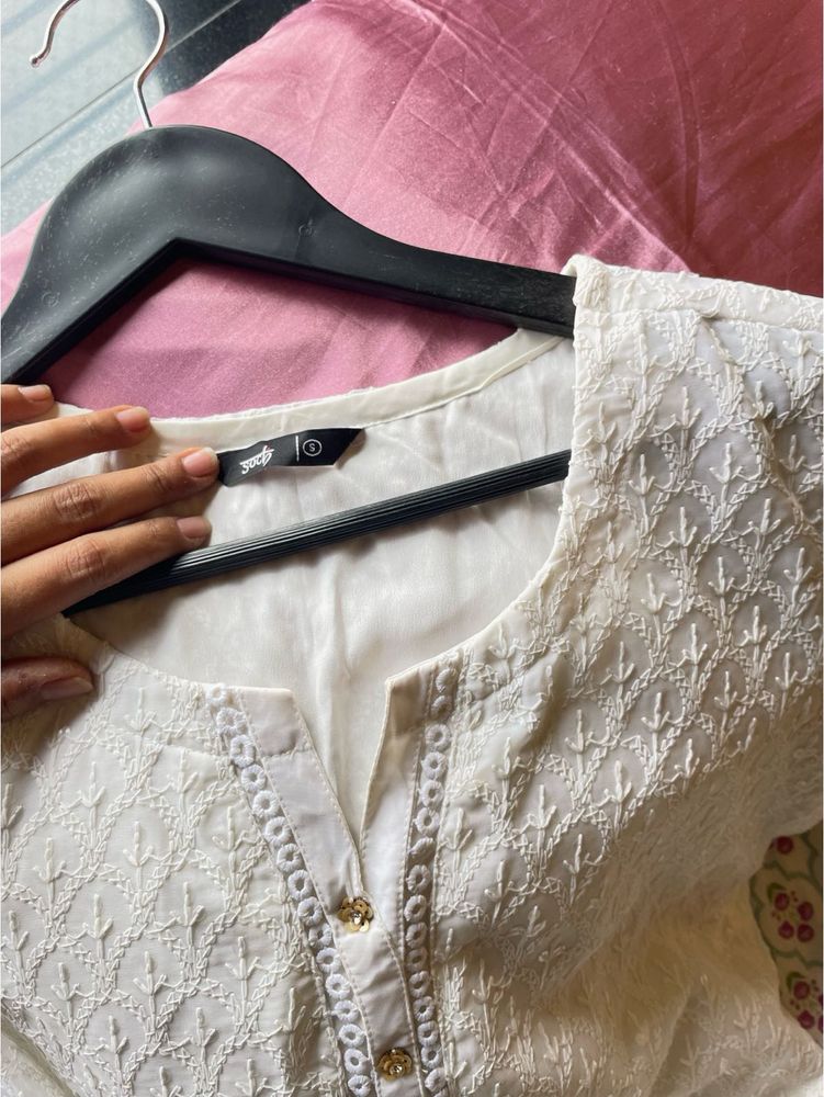 Soch elegant white kurta with sequins