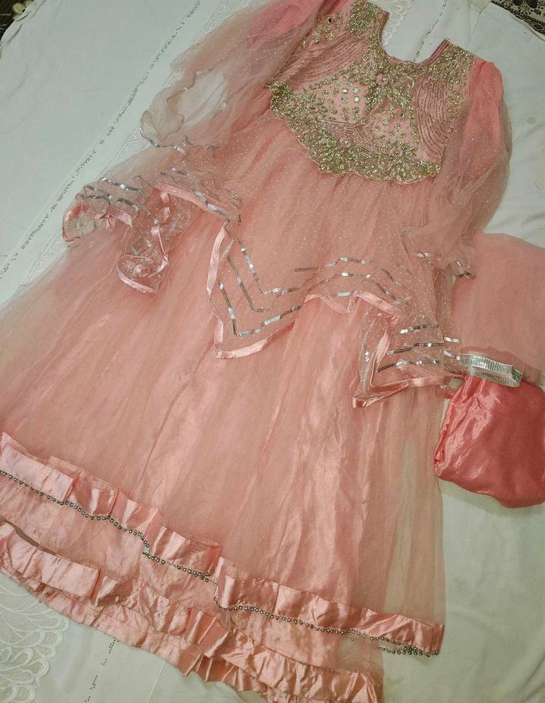 Pink Embellished Lehenga Choli