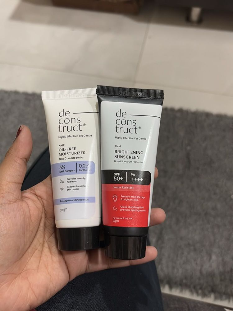 combo of sunscreen and moisturizer 🥹