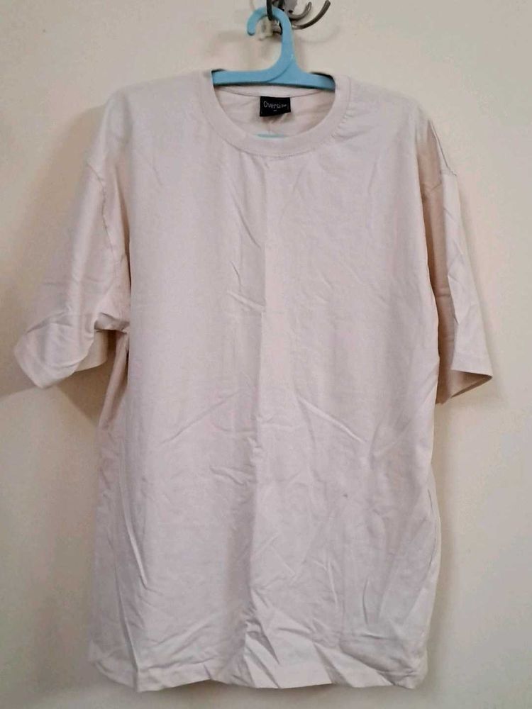 Oversized Cream T-Shirt