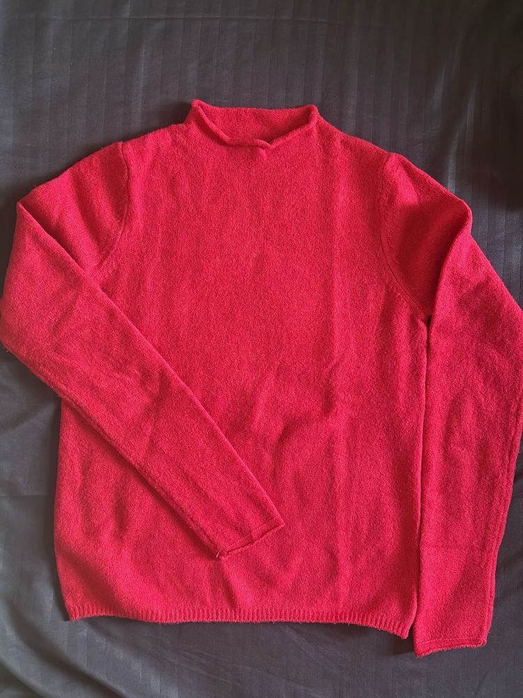 Women Fuchsia Solid Sustainable Pullover