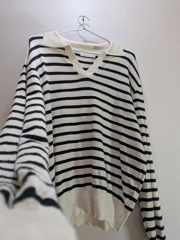 Striped Knit Sweater