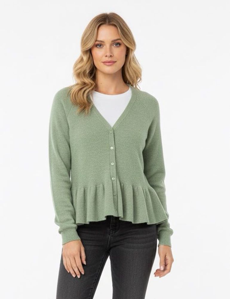 Peplum Green Sweater